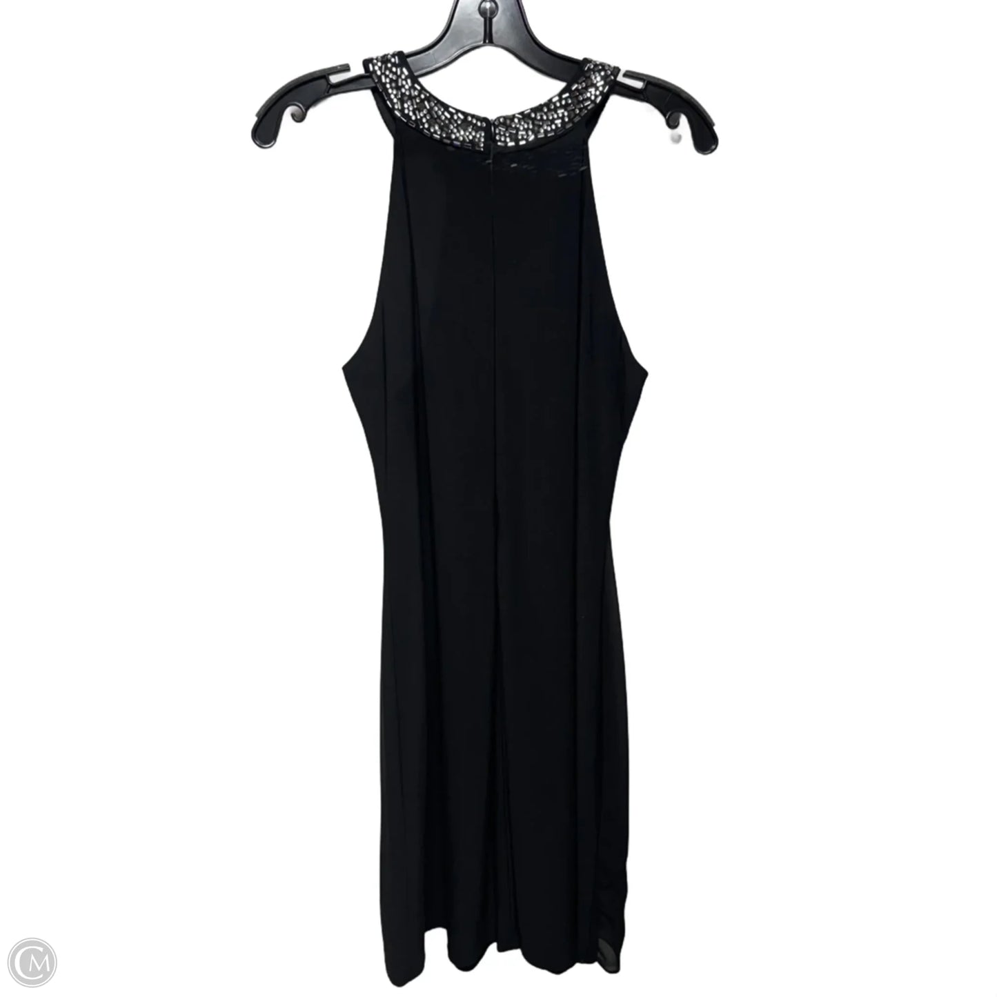 Embellished Halter Neck Mini Dress Designer By X By Xscape In Black, Size: 12