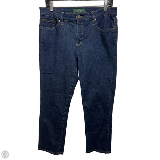 Jeans Straight By Lauren Jeans CO. By Ralph Lauren In Blue Denim, Size: 10