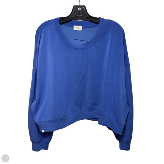 Top Long Sleeve By Simply Southern In Blue, Size: Xxl
