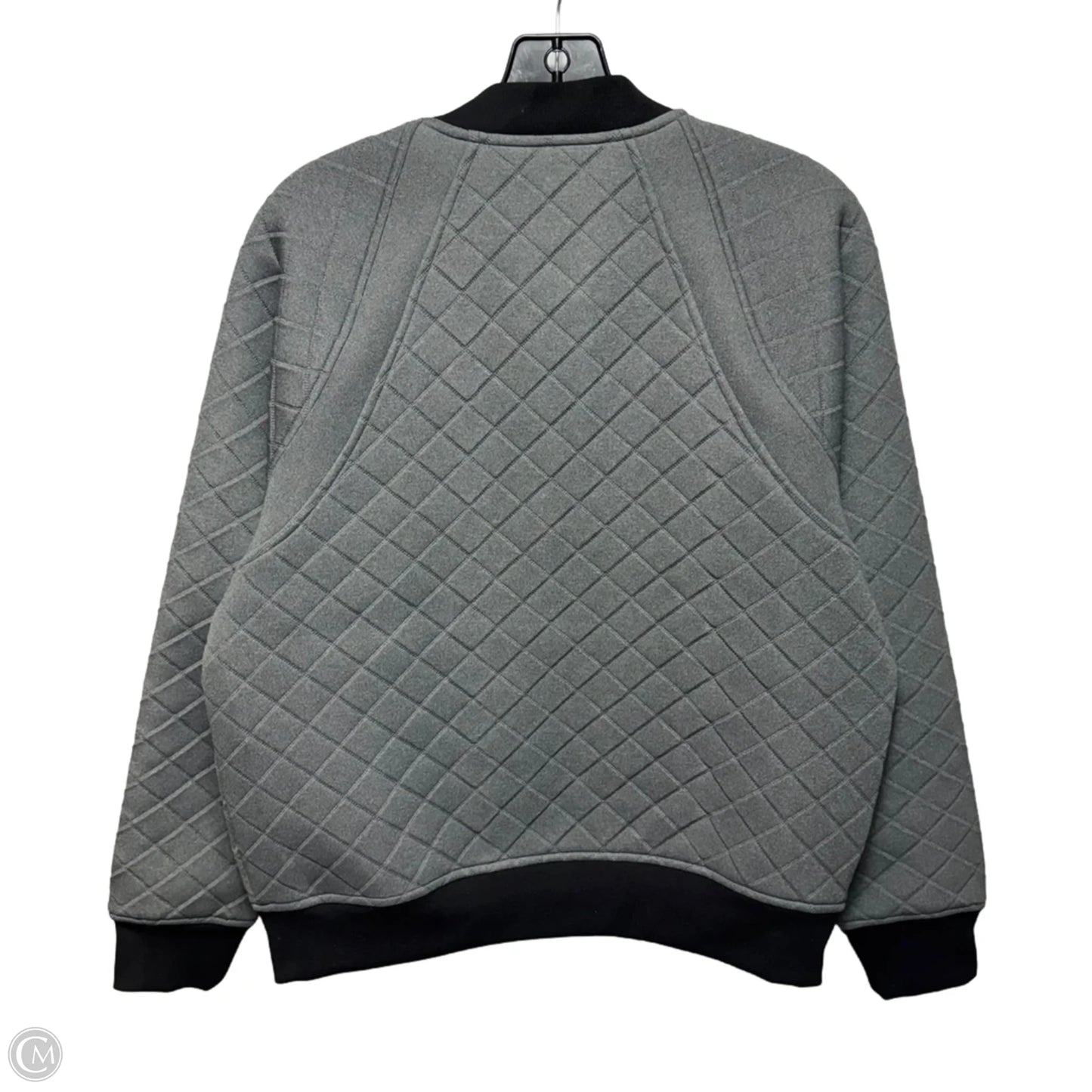 Jacket Puffer & Quilted By Athleta In Black & Grey, Size: L