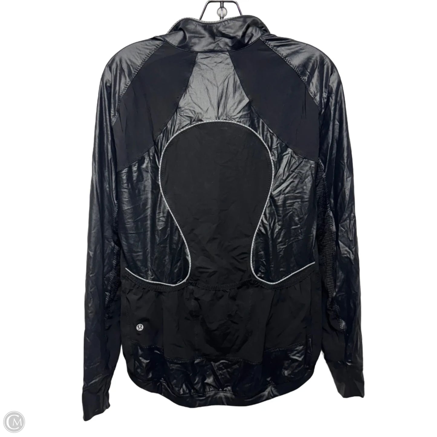 Athletic Jacket By Lululemon In Black, Size: 10