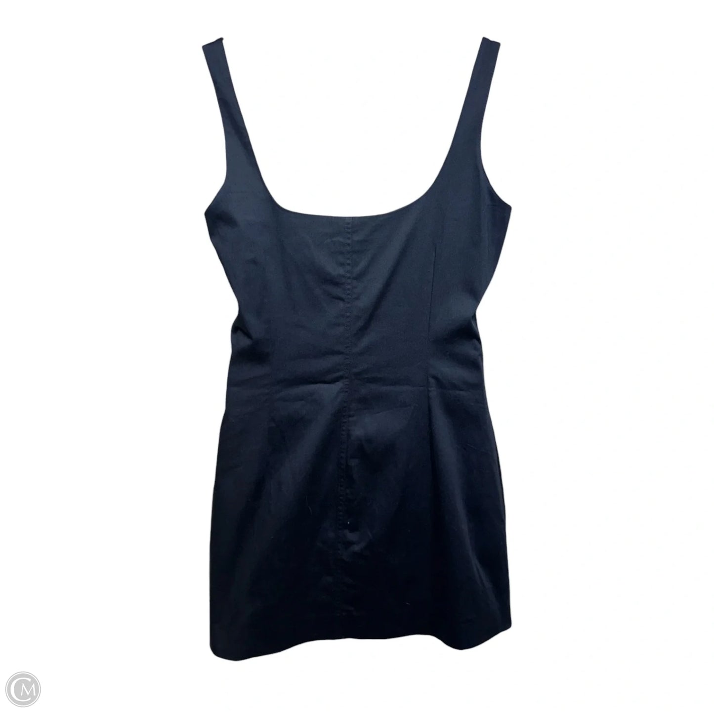Belted Shoulder Strap Mini Dress By Maeve In Navy, Size: L
