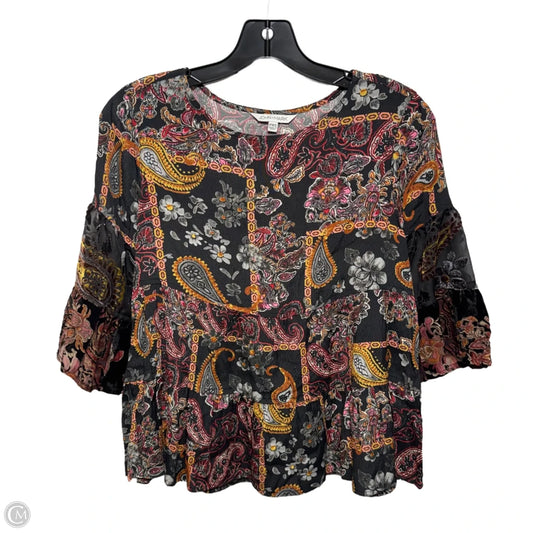 Top 3/4 Sleeve By John Mark In Multi-colored, Size: Xsp