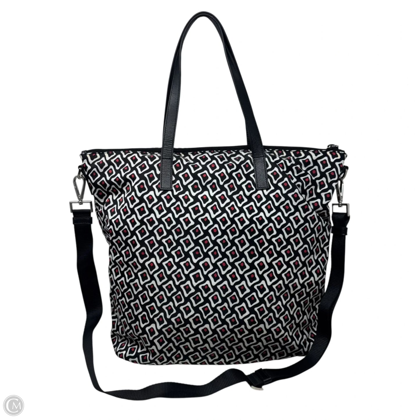 Tessuto Nylon Satchel Tote Luxury Designer By Prada, Size: Large