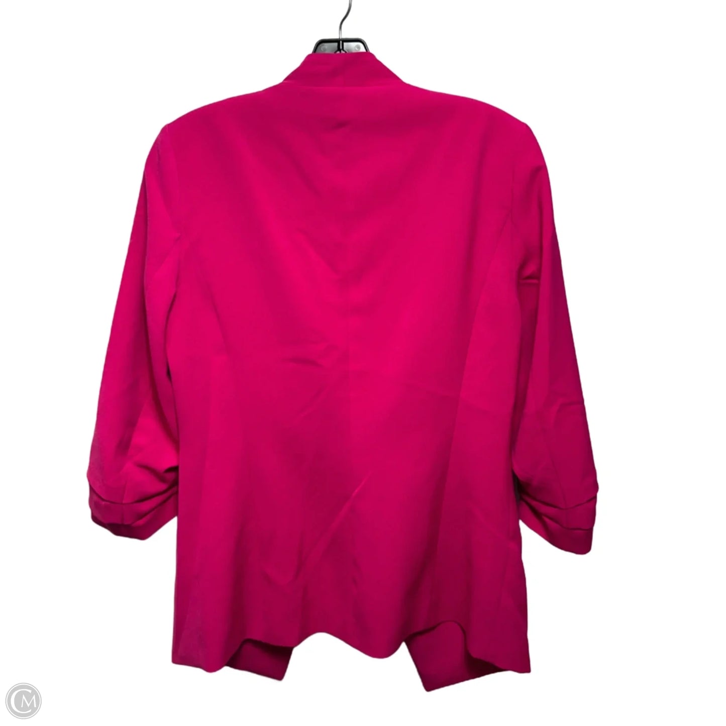 Ruched Sleeve Open Front Blazer By Rachel Zoe In Pink, Size: S