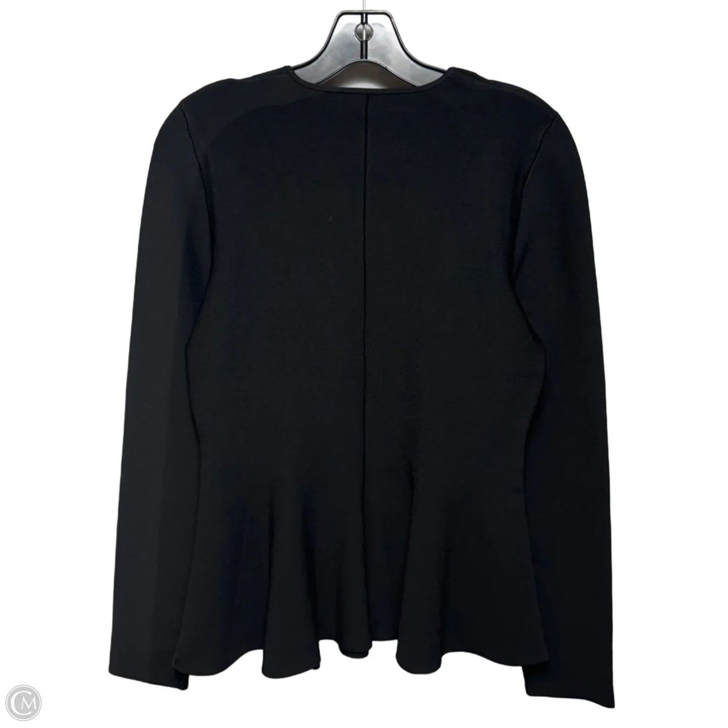 Heavy Knit Top Long Sleeve By Theory In Black, Size: L