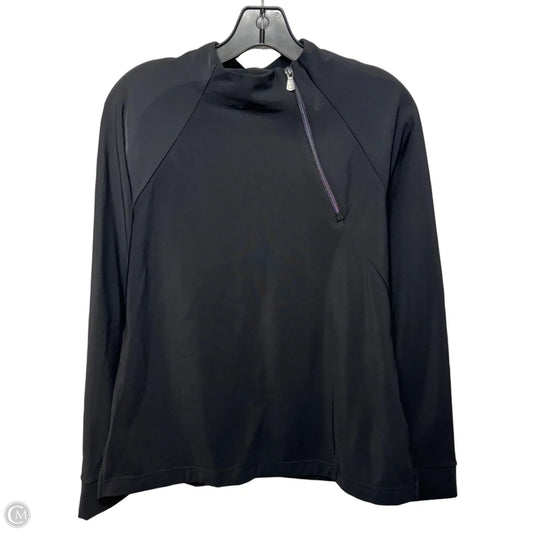 Athletic Top Long Sleeve By Anatomie In Black, Size: L