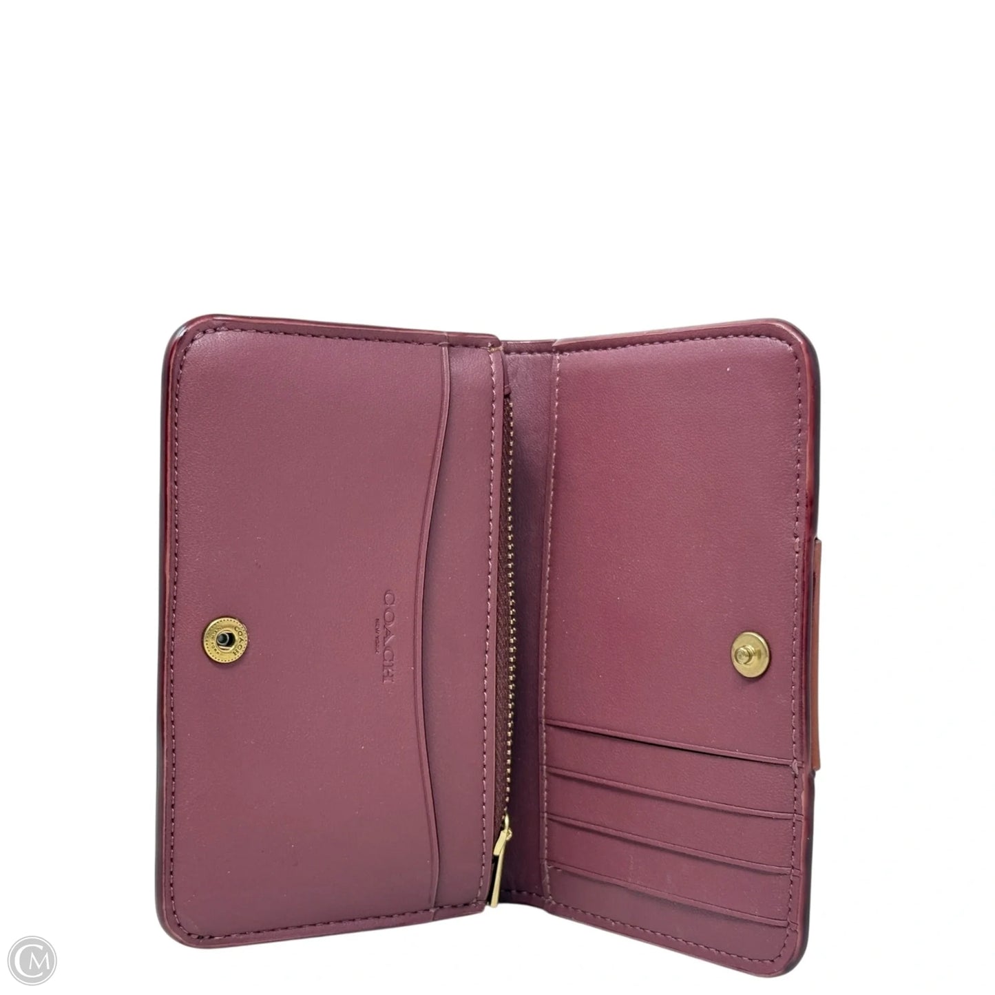 Essential Slim Card Case in Signature Canvas Designer By Coach, Size: Medium