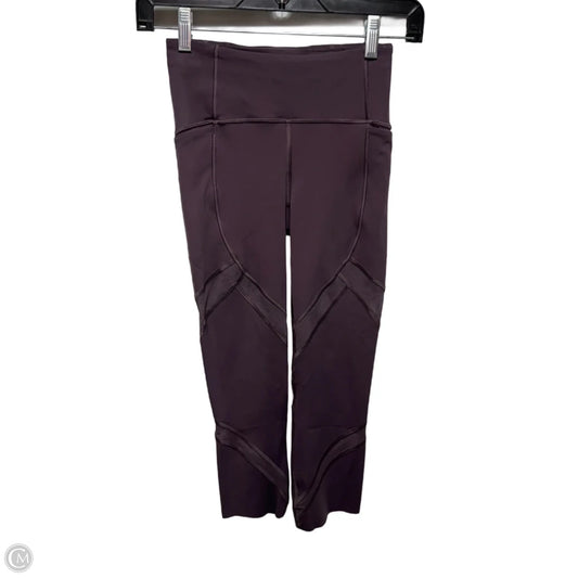 Athletic Capris By Lululemon In Purple, Size: 2