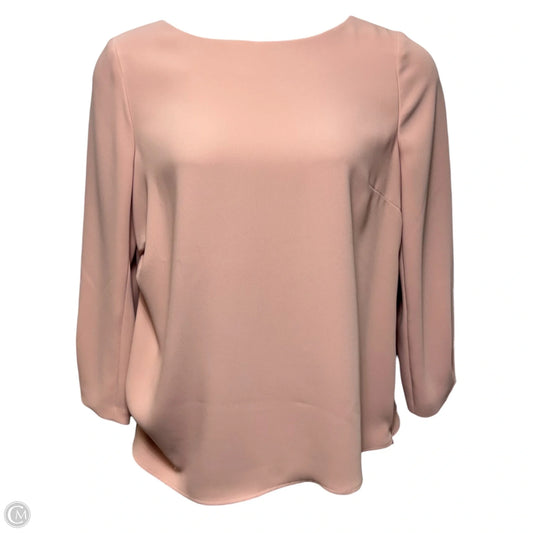 Blouse Long Sleeve By The Fold In Peach, Size: 14