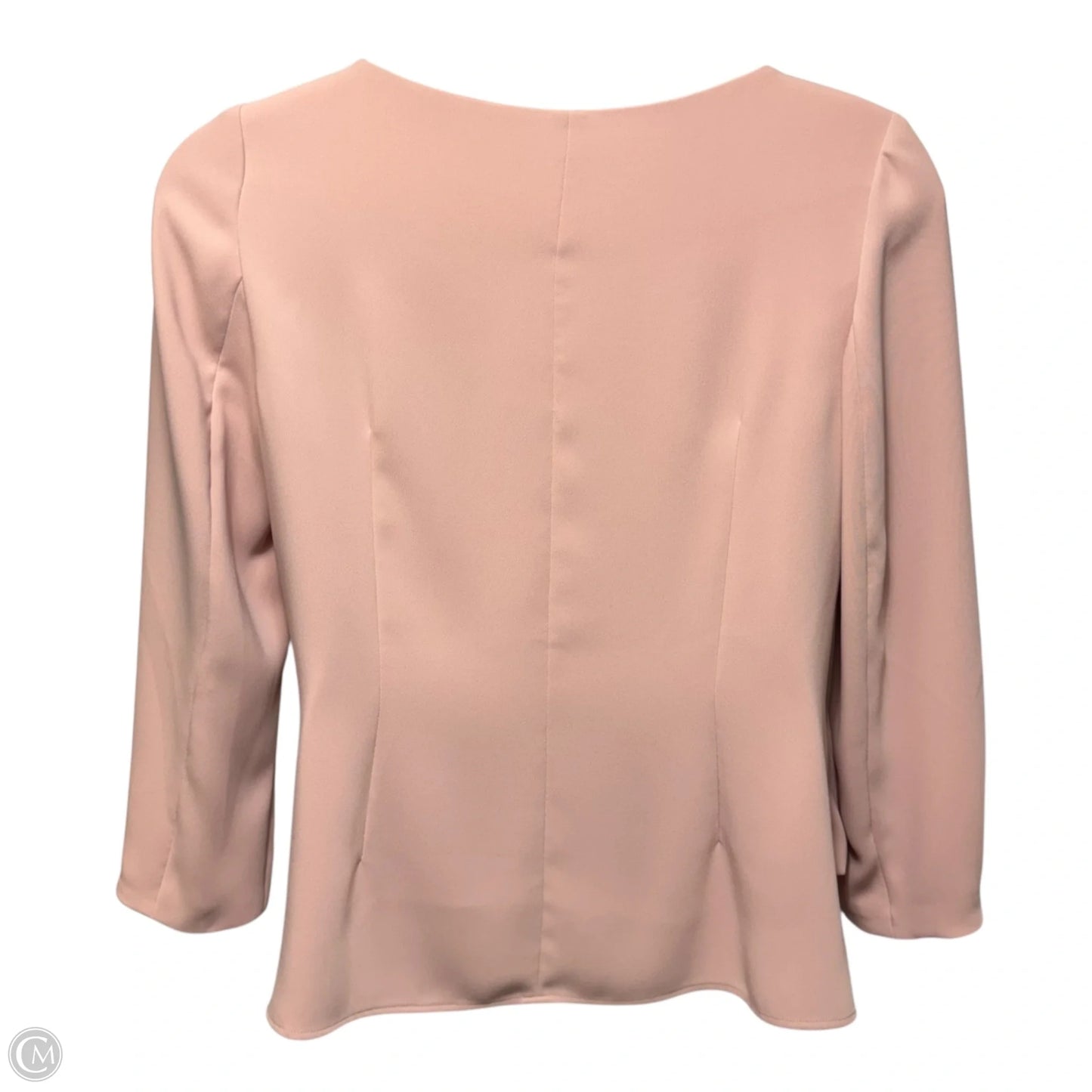 Blouse Long Sleeve By The Fold In Peach, Size: 14