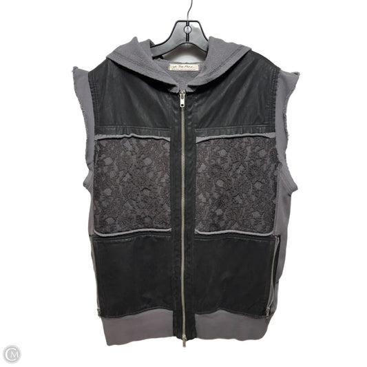 Rat Pack Lace Zip Knit Hoodie By We The Free In Grey, Size: Xs