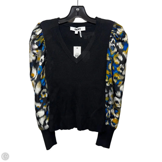 Top Long Sleeve By Dkny In Multi-colored, Size: S