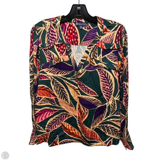 Top Long Sleeve By Democracy In Multi-colored, Size: Lp