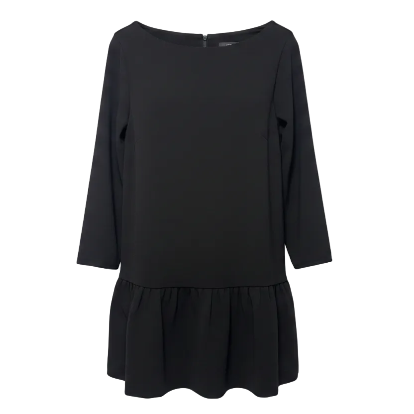 Drop Waist Midi Dress By J. Crew In Black, Size: 10