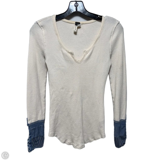Top Long Sleeve By We The Free In Cream, Size: S