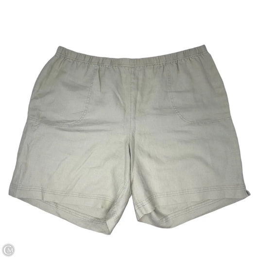 Linen Shorts By J. Jill In Green, Size: 2x