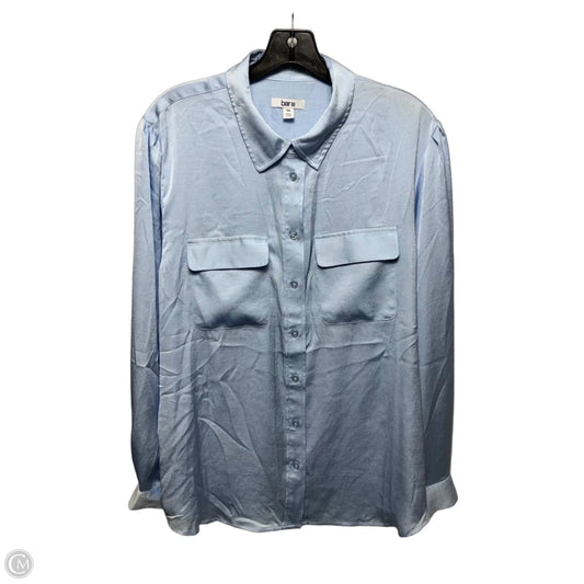 Top Long Sleeve By Bar III In Blue, Size: Xxl