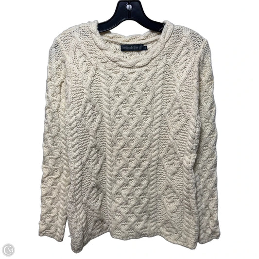 Virgin Wool Sweater By Ireland’s Eye In Cream, Size: M