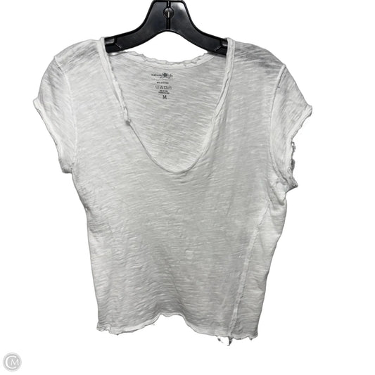 Top Short Sleeve By Natural Life In White, Size: M