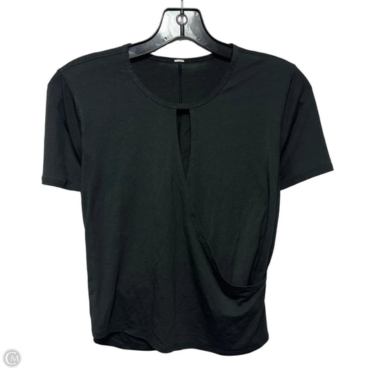 Athletic Top Short Sleeve By Lululemon In Black, Size: M (estimated)