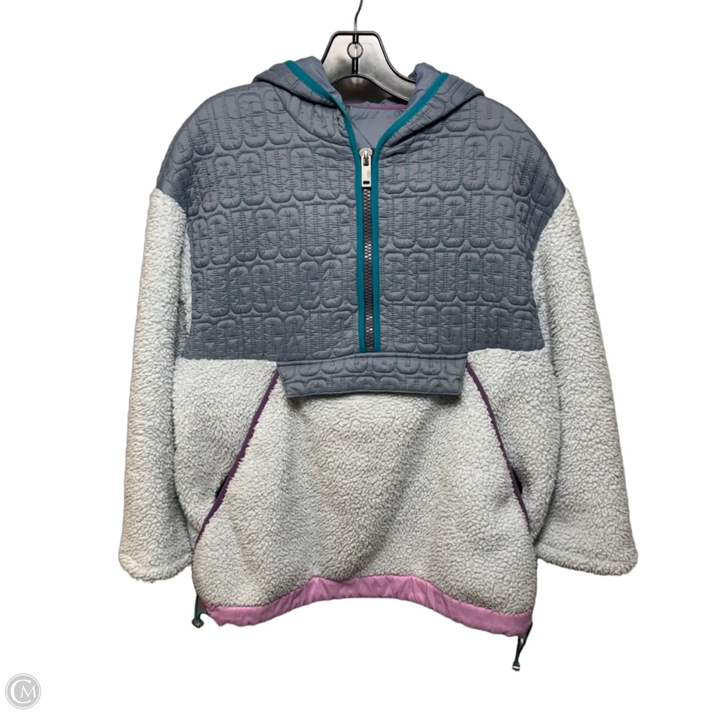 Iggy Sherpa Half Zip Pullover By Ugg In Grey, Size: S