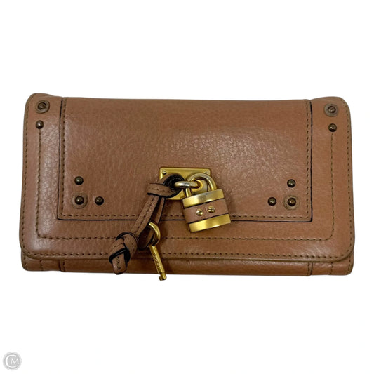Paddington Wallet Luxury Designer By Chloe, Size: Medium