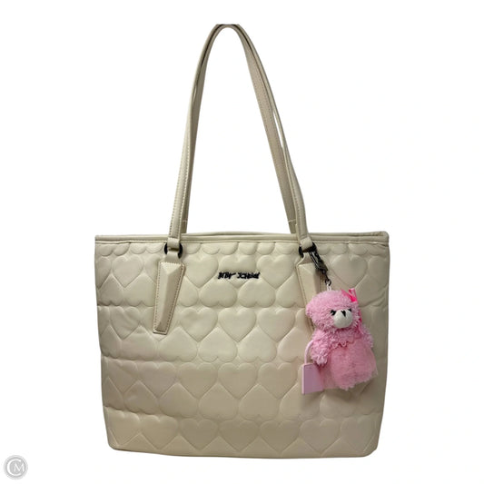 Quilted Heart Tote By Betsey Johnson, Size: Medium