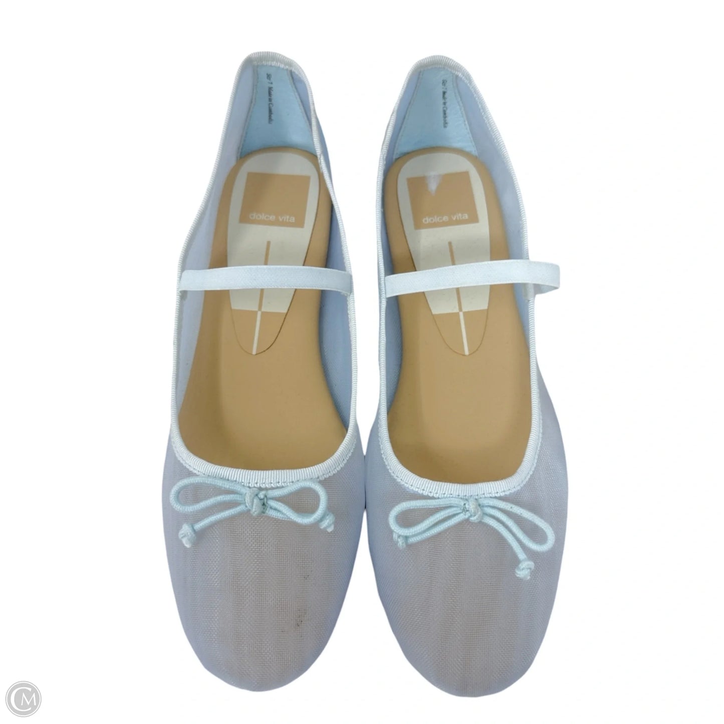 Cadel Ballet Flats By Dolce Vita In Ice Blue Mesh, Size: 7