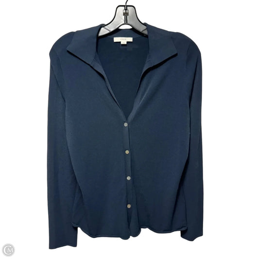 Top Long Sleeve By Vince In Navy, Size: M