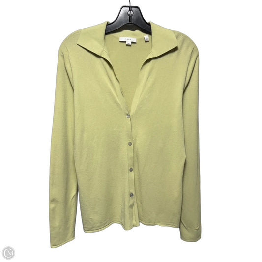Top Long Sleeve By Vince In Chartreuse, Size: M