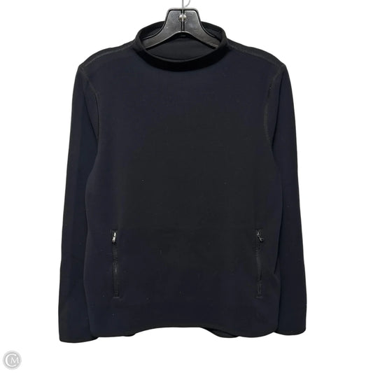 Athletic Top Long Sleeve Collar By James Perse In Black, Size: M