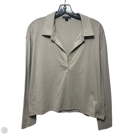 Top Long Sleeve By James Perse In Taupe, Size: M