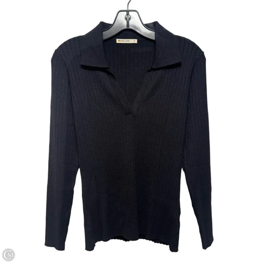 Knit Top Long Sleeve By Marine Layer In Black, Size: M