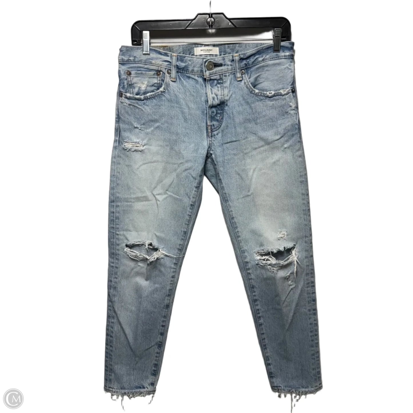 Jeans Boyfriend By Moussy In Blue Denim, Size: 4/27