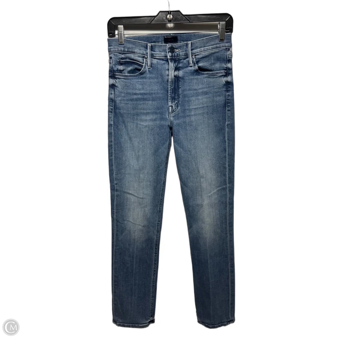 Mid Rise Dazzler Ankle Jeans Skinny By Mother In Blue Denim, Size: 2/26