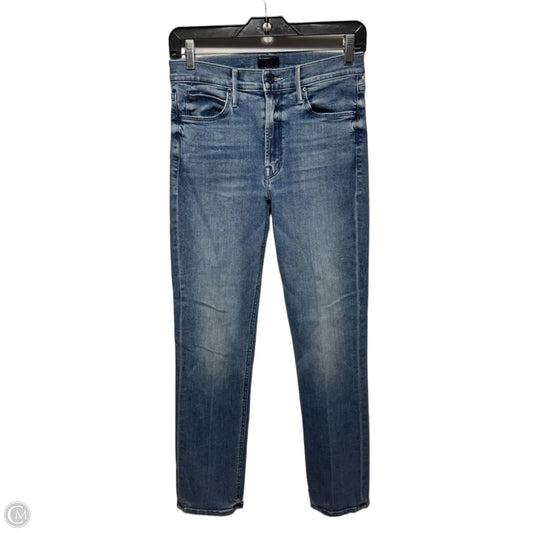 Mid Rise Dazzler Ankle Jeans Skinny By Mother In Blue Denim, Size: 2/26