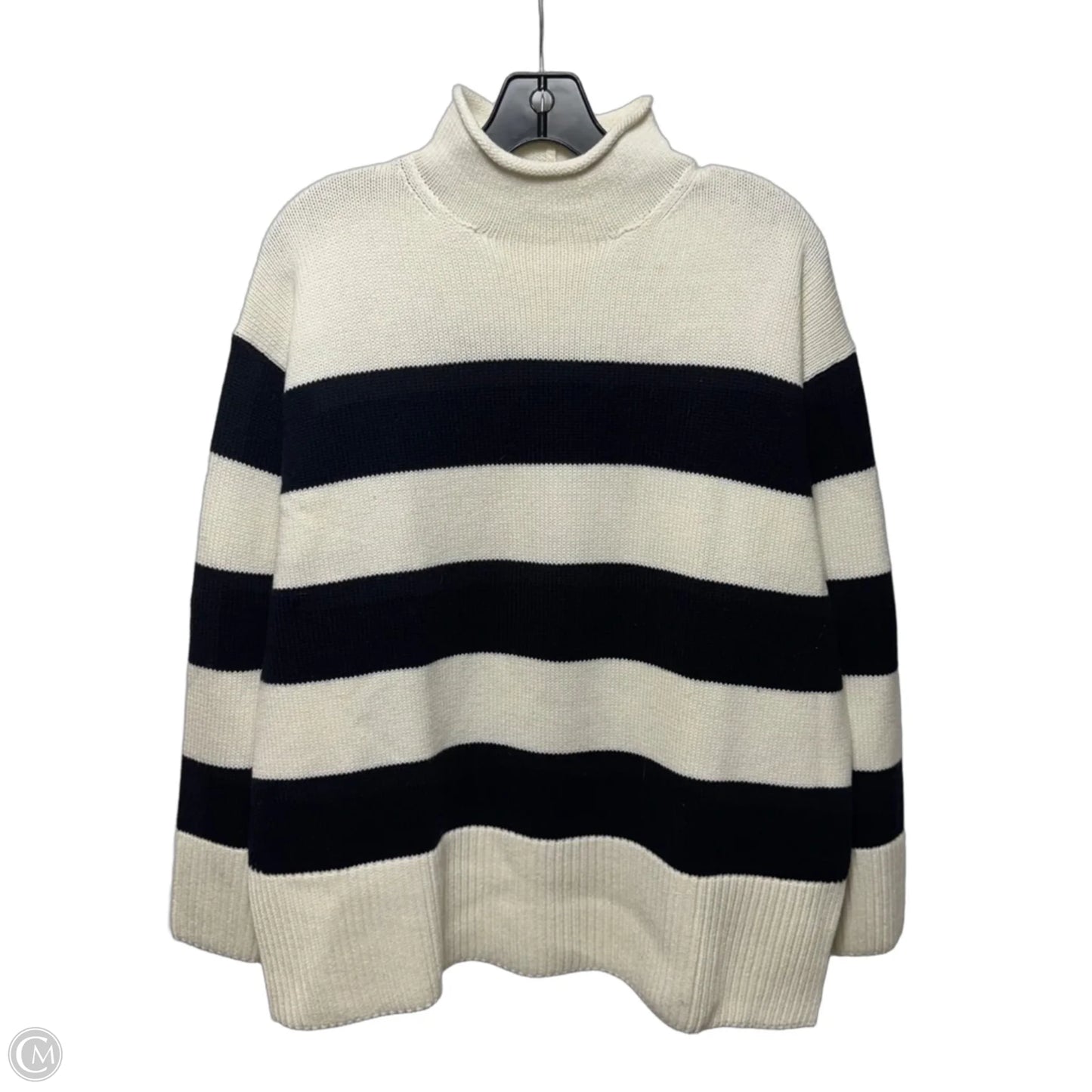 Wool Blend Sweater By Vince In Striped Pattern, Size: M
