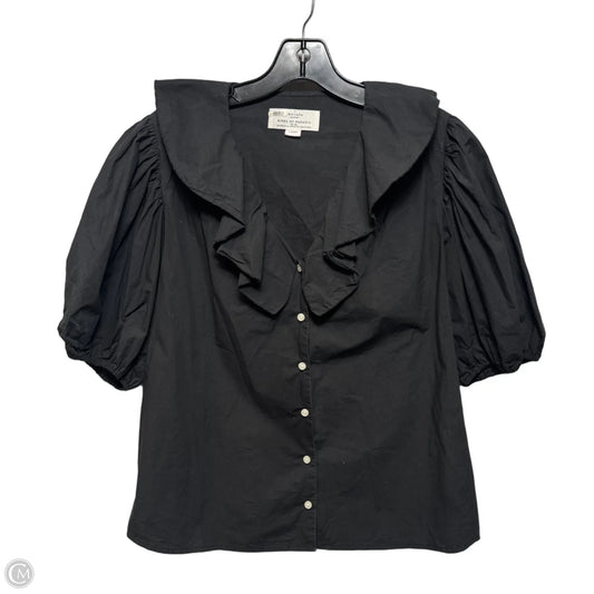 Top Short Sleeve By Trovata In Black, Size: L