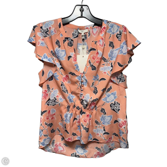 Top Short Sleeve By Joie In Floral Print, Size: Xs