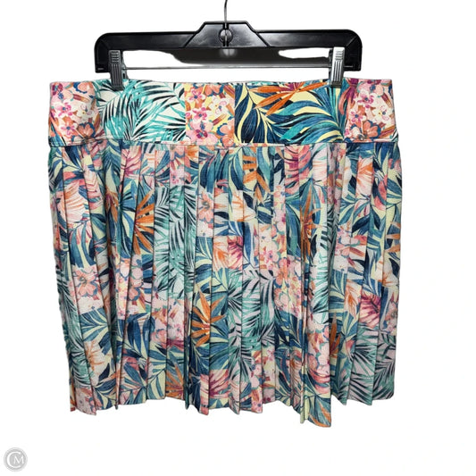 Athletic Skort By Tommy Hilfiger In Tropical Print, Size: Xl