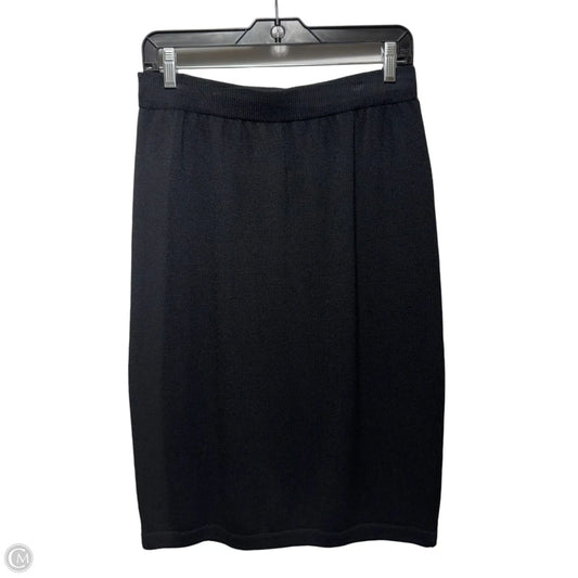 Knit Skirt Midi By St John Basics In Black, Size: 12