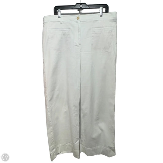 Pants Wide Leg By Talbots In White, Size: 16
