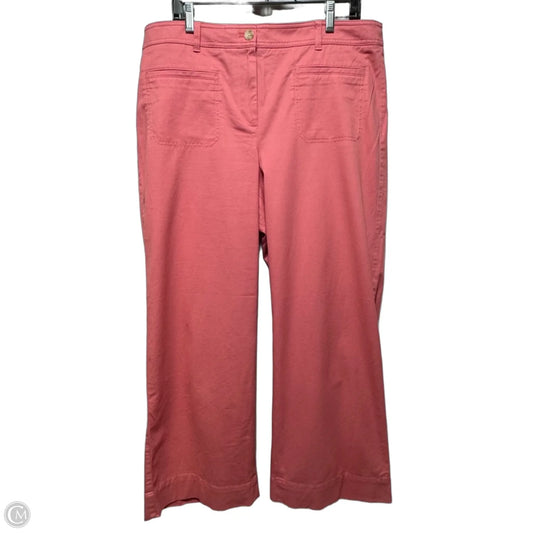 Pants Wide Leg By Talbots In Pink, Size: 14