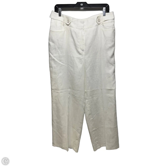 Pants Linen By Talbots In White, Size: 14