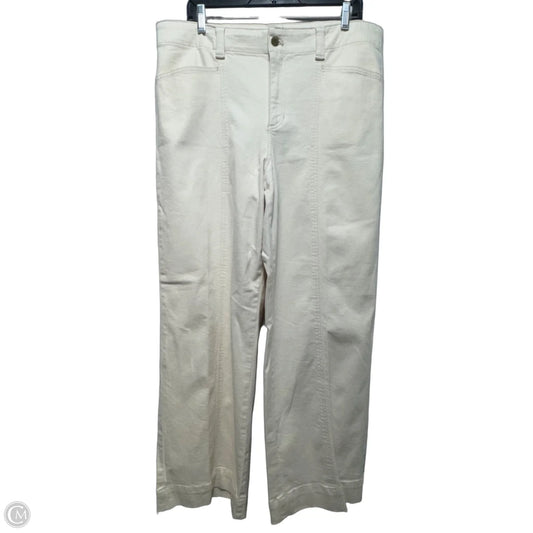 Pants Wide Leg By Talbots In Cream, Size: 16