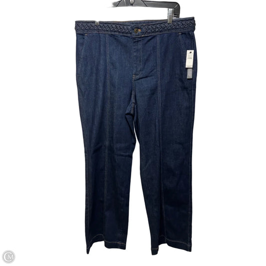 Classic Jean Trouser  By Talbots In Blue Denim, Size: 12