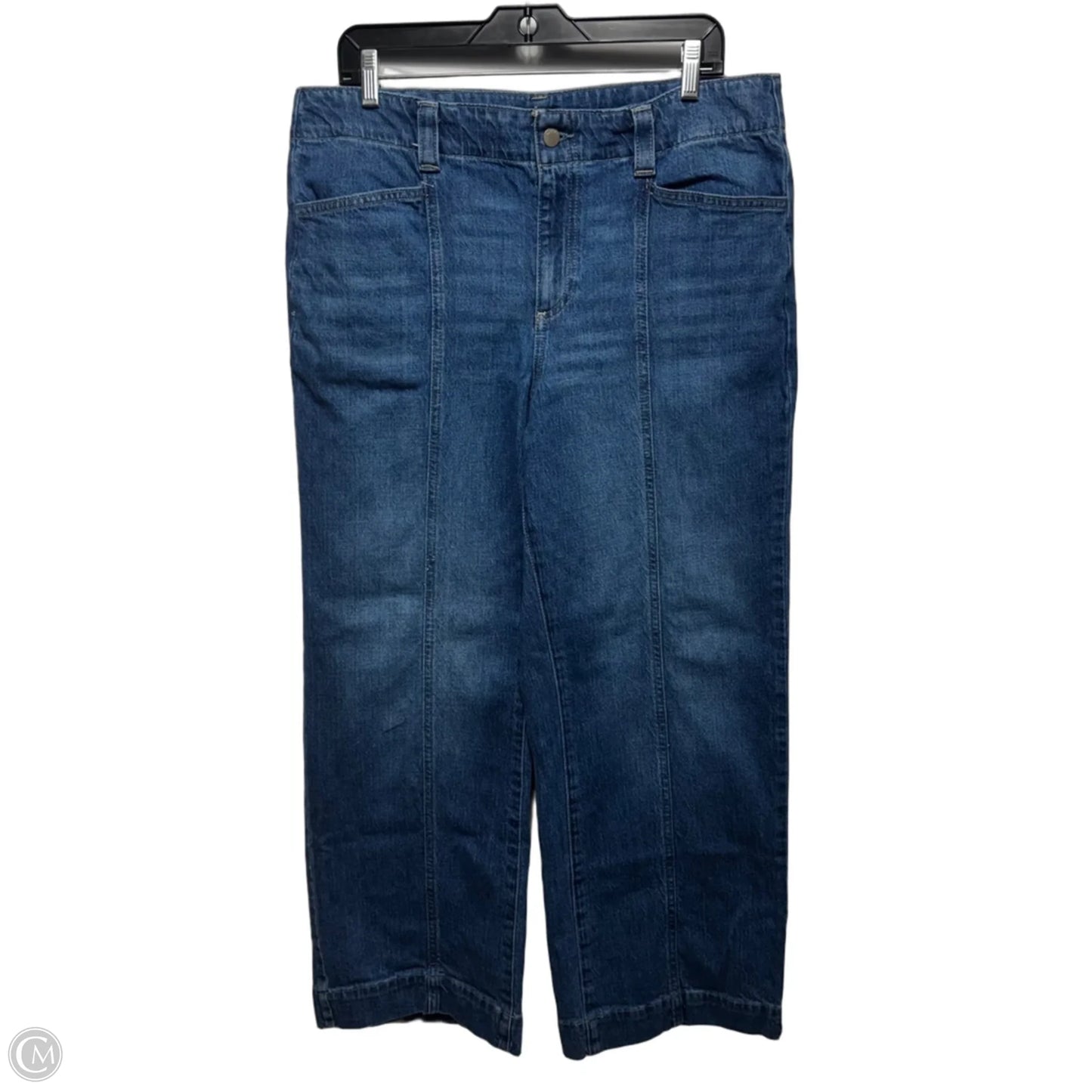 Classic Jean Trouser Jeans By Talbots In Blue Denim, Size: 14