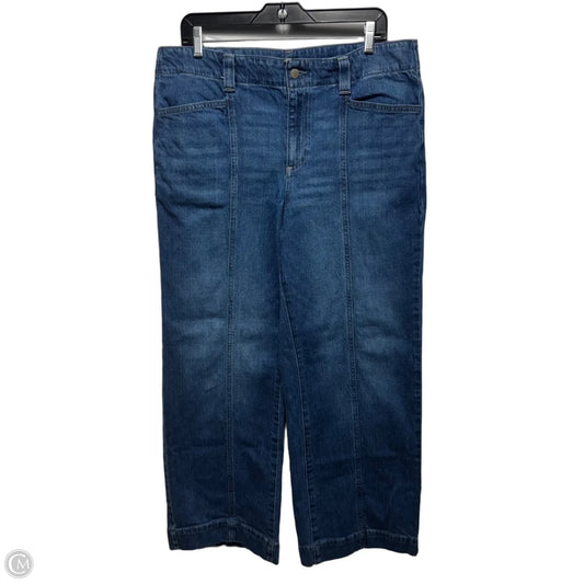 Classic Jean Trouser Jeans By Talbots In Blue Denim, Size: 14