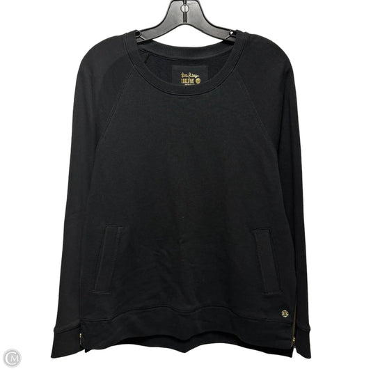Athletic Sweatshirt Designer By Luxletic Lilly Pulitzer In Black, Size: M